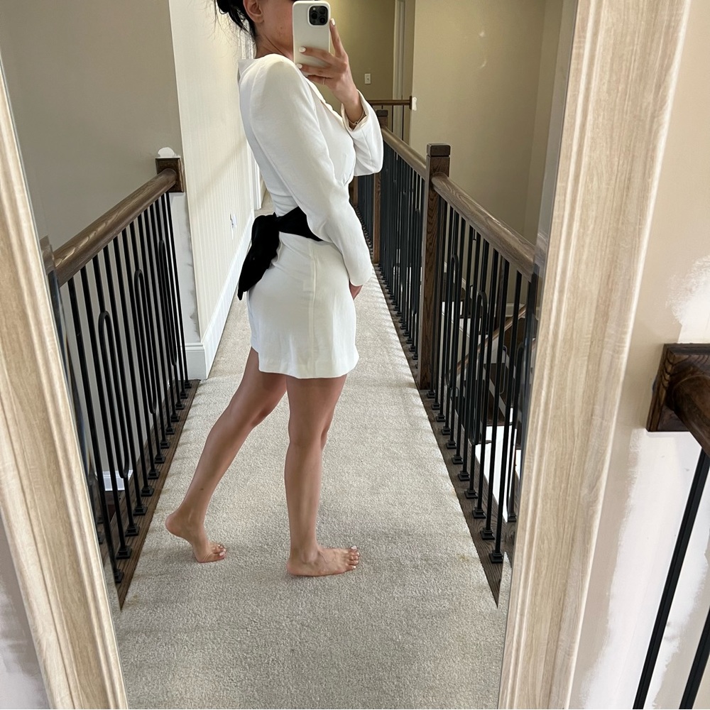 ZARA CONTRAST BOW JUMPSUIT - Picture 11 of 14